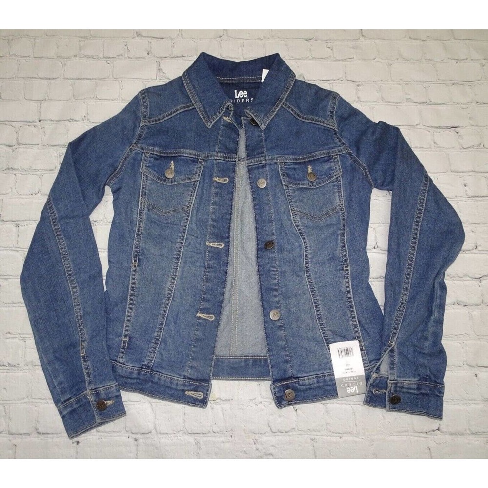 Riders by Lee Indigo Women's Denim Jacket, Weathered, X-Small - Picture 3 of 9